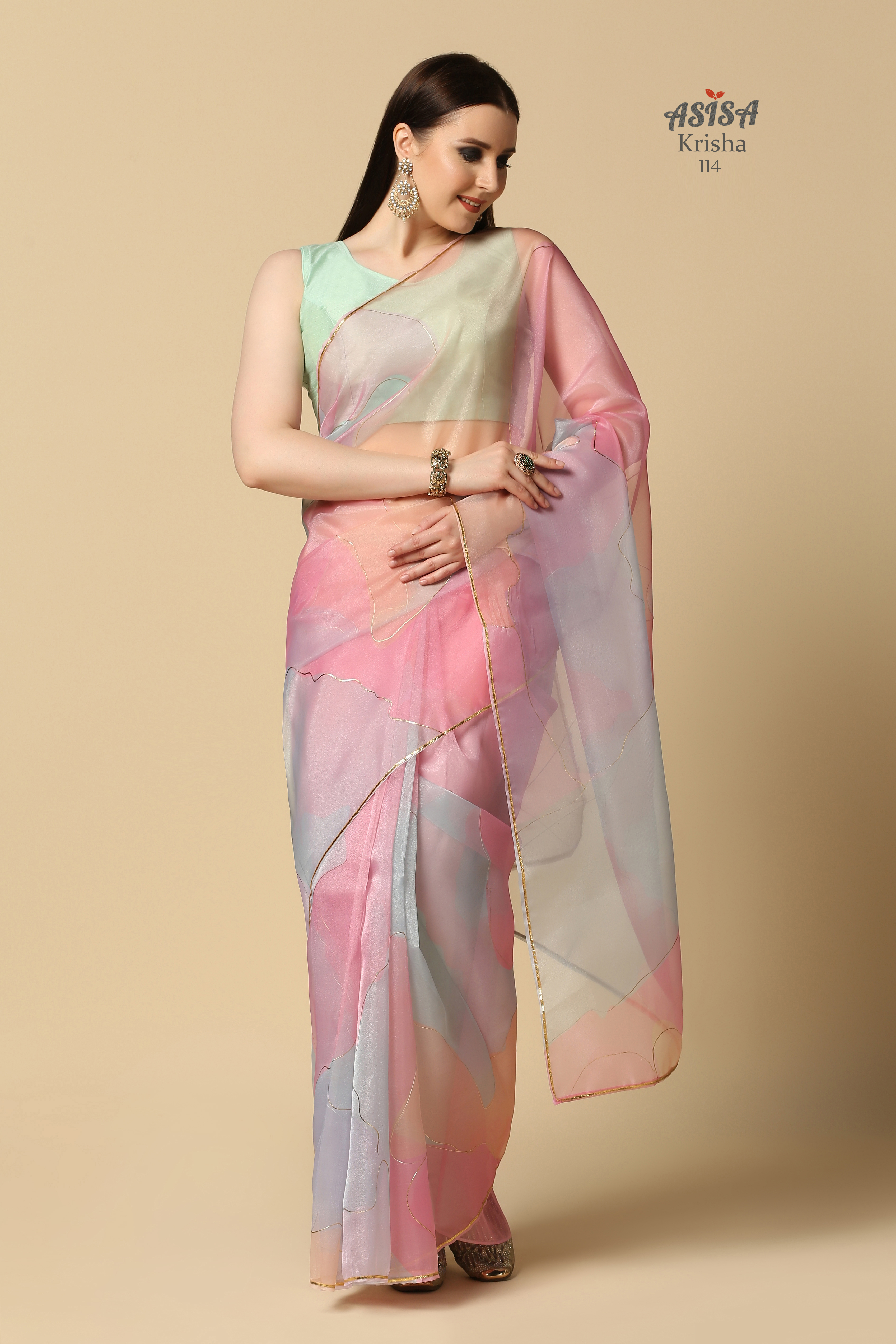 Asisa Krisha Designer Party Wear Saree 113-117 Series